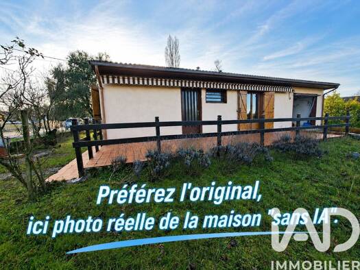 Maison de plain-pied à vendre 305 000 € 5 pièces 3 chambres 102 m² 1 300 m² de terrain Pechbonnieu 31140