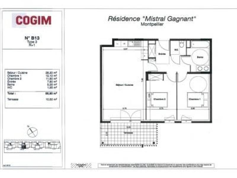 Maison à louer, 67m², MONTPELLIER