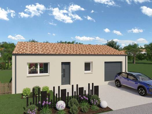 Terrain avec maison neuve à vendre 272 200 € 4 pièces 3 chambres 97 m² 670 m² de terrain Peripherie Saint-Jean-de-Monts 85160