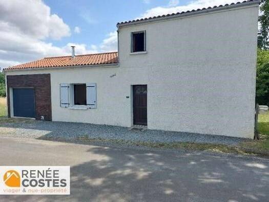 Maison en viager libre Bouquet 53 650 € 6 pièces 4 chambres 92 m² 3 100 m² de terrain Maisonnay 79500