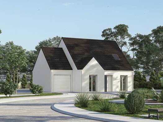 Terrain avec maison neuve à vendre 282 000 € 4 pièces 3 chambres 91 m² 300 m² de terrain Montévrain 77144