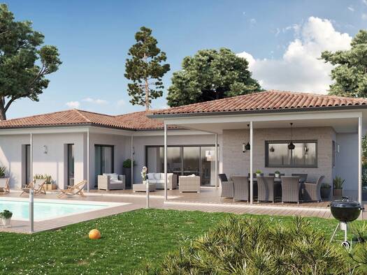 Terrain avec maison neuve à vendre 510 105 € 5 pièces 4 chambres 131 m² 879 m² de terrain Salles 33770