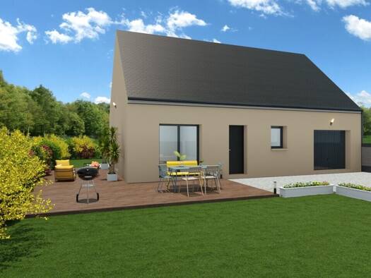 Terrain avec maison neuve à vendre 247 000 € 4 pièces 3 chambres 80 m² 459 m² de terrain Valognes 50700