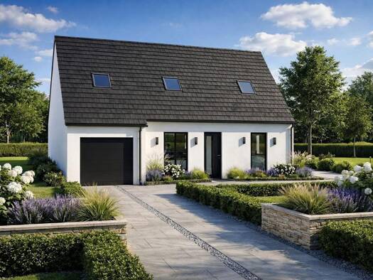 Terrain avec maison neuve à vendre 187 782 € 5 pièces 4 chambres 73 m² 533 m² de terrain Beton-Bazoches 77320