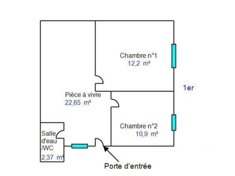 Maison à louer, 48m², SAINT ETIENNE