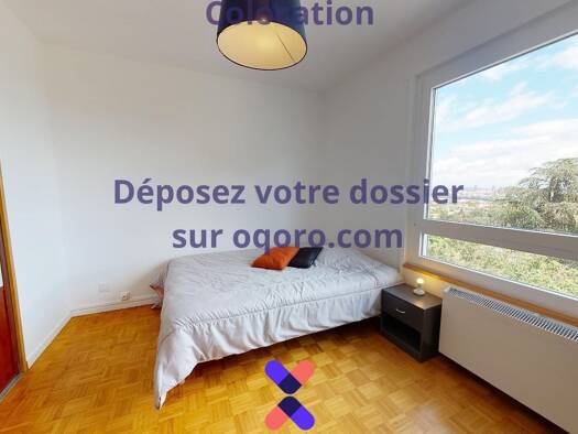 Colocation à louer 495 € 6 pièces 5 chambres 88 m² 3ème étage Glaciere-Jomard Oullins-Pierre-Bénite 69600