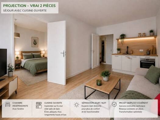 Appartement à vendre 349 000 € 2 pièces 1 chambre 35,27 m² Étage 5/7 Alleray Procession Paris 15ème arrondissement 75015