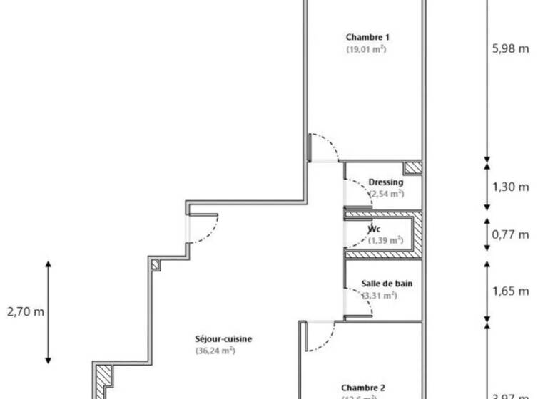 Appartement à vendre 435 000 € 3 pièces 2<br/>chambres 75,1 m²<br/>superficie 1er<br/>étage Cimiez Nice 06100