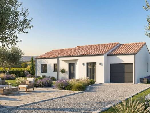 Terrain avec maison neuve à vendre 176 500 € 4 pièces 3 chambres 84 m² 1 500 m² de terrain Saint-Saud-Lacoussière 24470