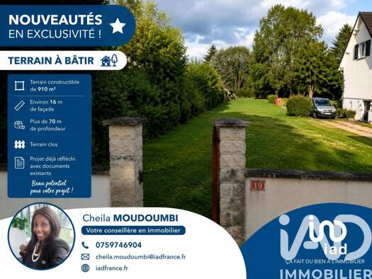 Terrain constructible à vendre 38 000 € 910 m² de terrain Noé 89320