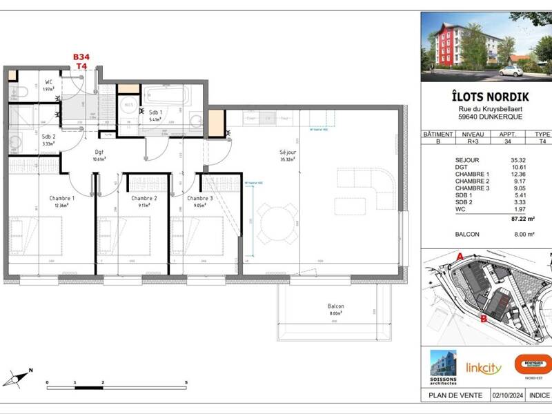 Maison à louer, 86m², DUNKERQUE