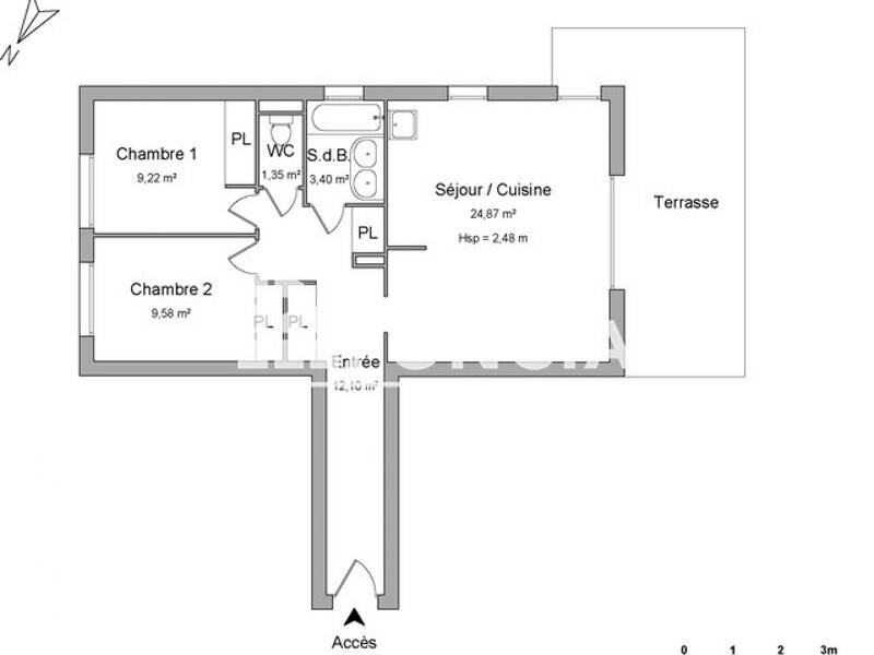 Maison à louer, 61m², BLAINVILLE SUR ORNE