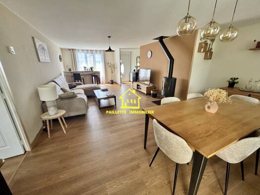 Maison de plain-pied à vendre 319 000 € 5 pièces 3 chambres 127 m² 450 m² de terrain Saint-Martin-du-Manoir 76290
