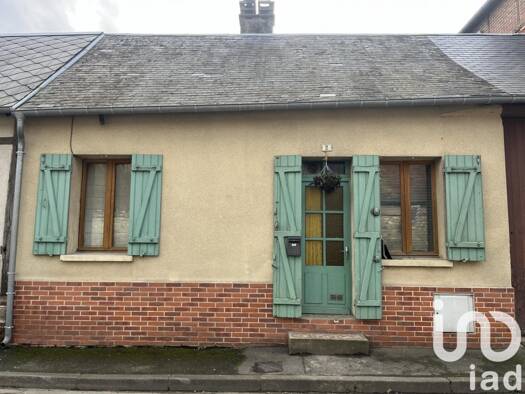 Maison de plain-pied à vendre 95 000 € 3 pièces 2 chambres 50 m² 88 m² de terrain Hébécourt 27150
