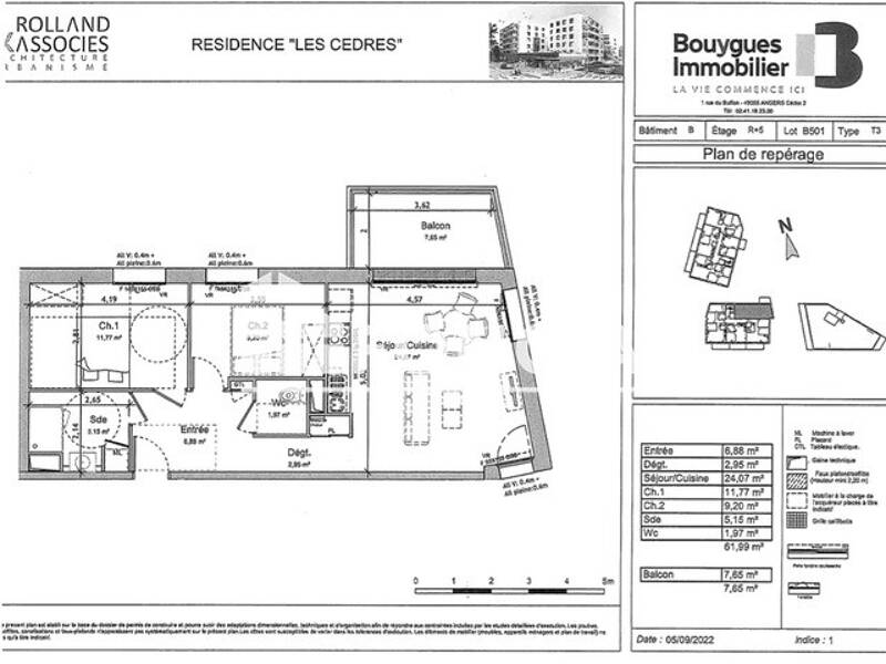 Maison à louer, 62m², ANGERS