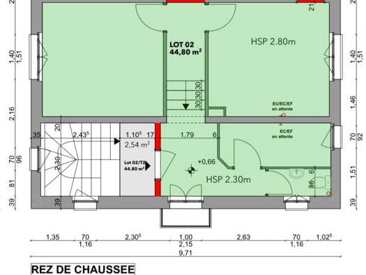 Appartement à vendre 165 000 € 2 pièces 1 chambre 45 m² RDC/2 Aix-les-Bains 73100