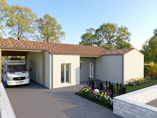 Terrain avec maison neuve à vendre 216 400 € 2 pièces 1 chambre 88 m² 370 m² de terrain Sèvremoine 49230