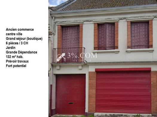 Maison à vendre 104 500 € 6 pièces 3 chambres 127,8 m² 524 m² de terrain Airaines 80270