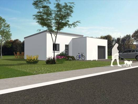 Terrain avec maison neuve à vendre 258 500 € 2 pièces 2 chambres 69 m² 422 m² de terrain Langueux 22360