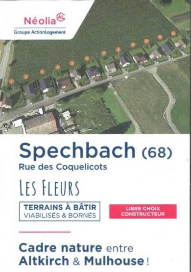 Terrain viabilisé à vendre 102 300 € 580 m² de terrain Spechbach 68720