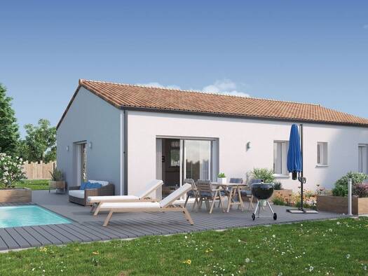 Terrain avec maison neuve à vendre 174 588 € 3 pièces 2 chambres 81 m² 300 m² de terrain Saint-Julien-des-Landes 85150