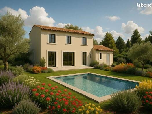 Terrain avec maison neuve à vendre 379 000 € 4 pièces 3 chambres 90 m² 450 m² de terrain Les Rascas-La Ferrage Marignane 13700
