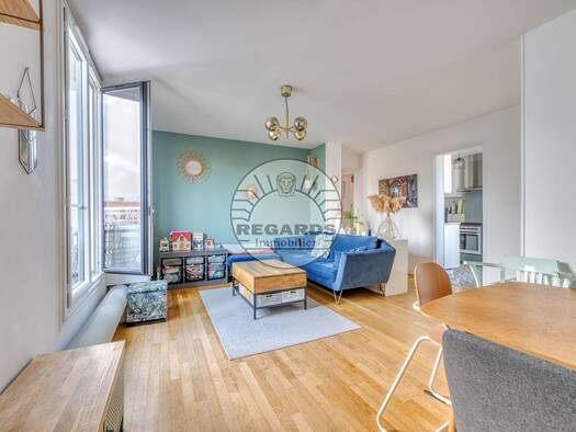 Appartement à vendre 480 000 € 3 pièces 2 chambres 60 m² Étage 2/3 Raymond Queneau Montrouge 92120