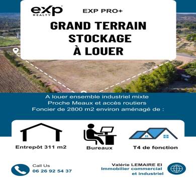 Entrepôt à louer 8 878 € 479 m² d'espace de stockage Poincy 77470