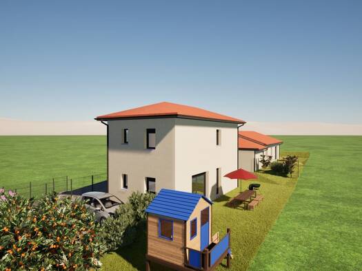 Villa à vendre - neuf 339 900 € 4 pièces 3 chambres 90 m² 411 m² de terrain Colombier-Saugnieu 69124