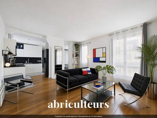 Appartement à vendre 755 000 € 3 pièces 2 chambres 67,76 m² Étage 4/5 Porte Dauphine Paris 16ème arrondissement 75016