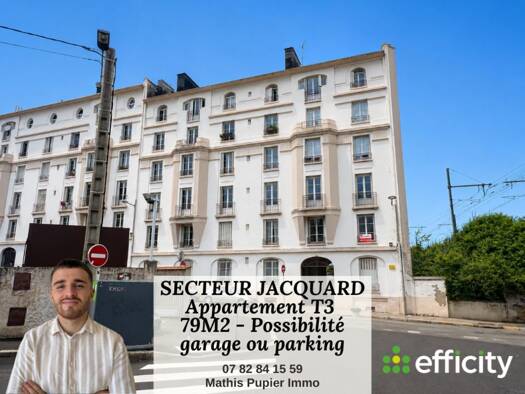 Appartement à vendre 59 000 € 3 pièces 2 chambres 79 m² 5ème étage Jacquard Saint-Étienne 42000