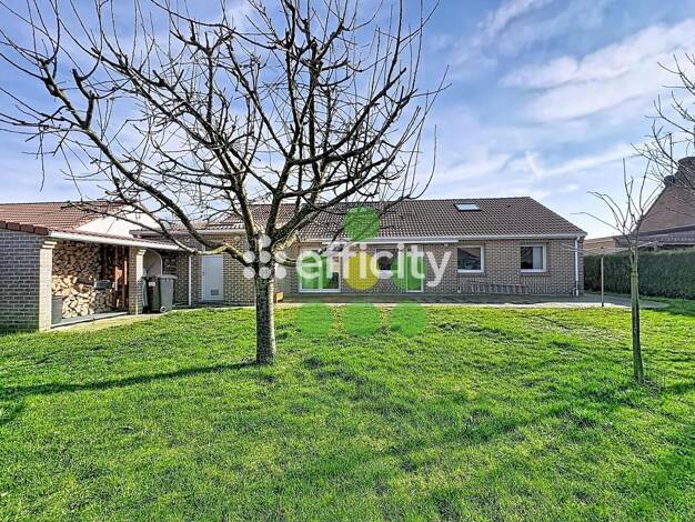 Maison de plain-pied à vendre 380 000 € 4 pièces 3 chambres 101 m² 590 m² de terrain De Groote-Chapeau Rouge Téteghem-Coudekerque-Village 59229