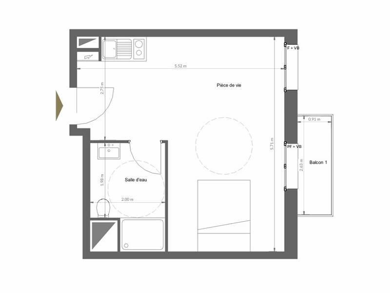 Maison à louer, 29m², CALVI