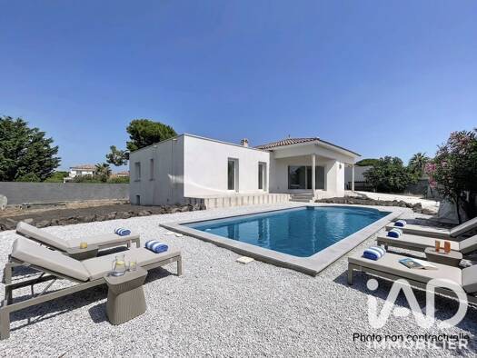 Maison de plain-pied à vendre 525 000 € 5 pièces 3 chambres 128 m² 803 m² de terrain Le Grau d'Agde Agde 34300