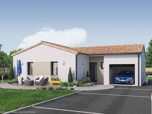 Terrain avec maison neuve à vendre 220 240 € 3 pièces 2 chambres 74 m² 490 m² de terrain Val de Moine Cholet 49300