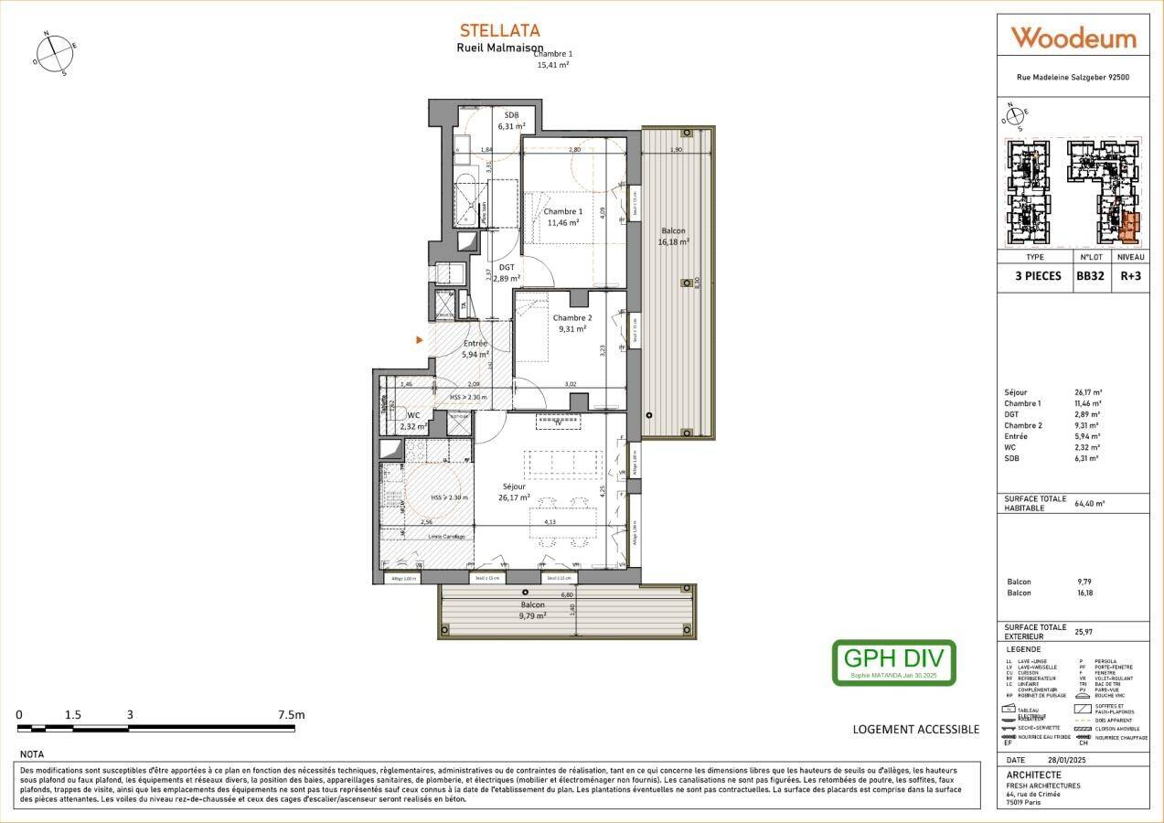Maison à louer, 64m², RUEIL MALMAISON
