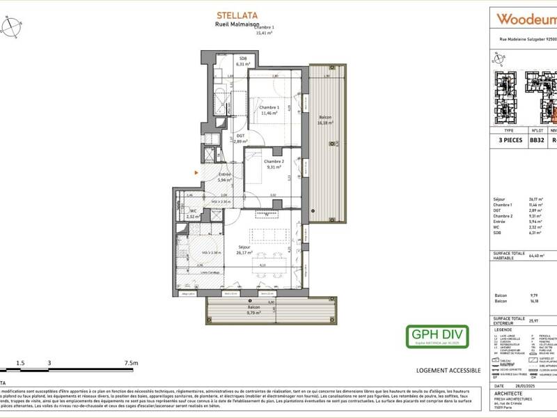 Maison à louer, 64m², RUEIL MALMAISON