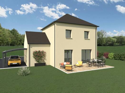 Terrain avec maison neuve à vendre 234 500 € 4 pièces 3 chambres 80 m² 833 m² de terrain Lieusaint 50700
