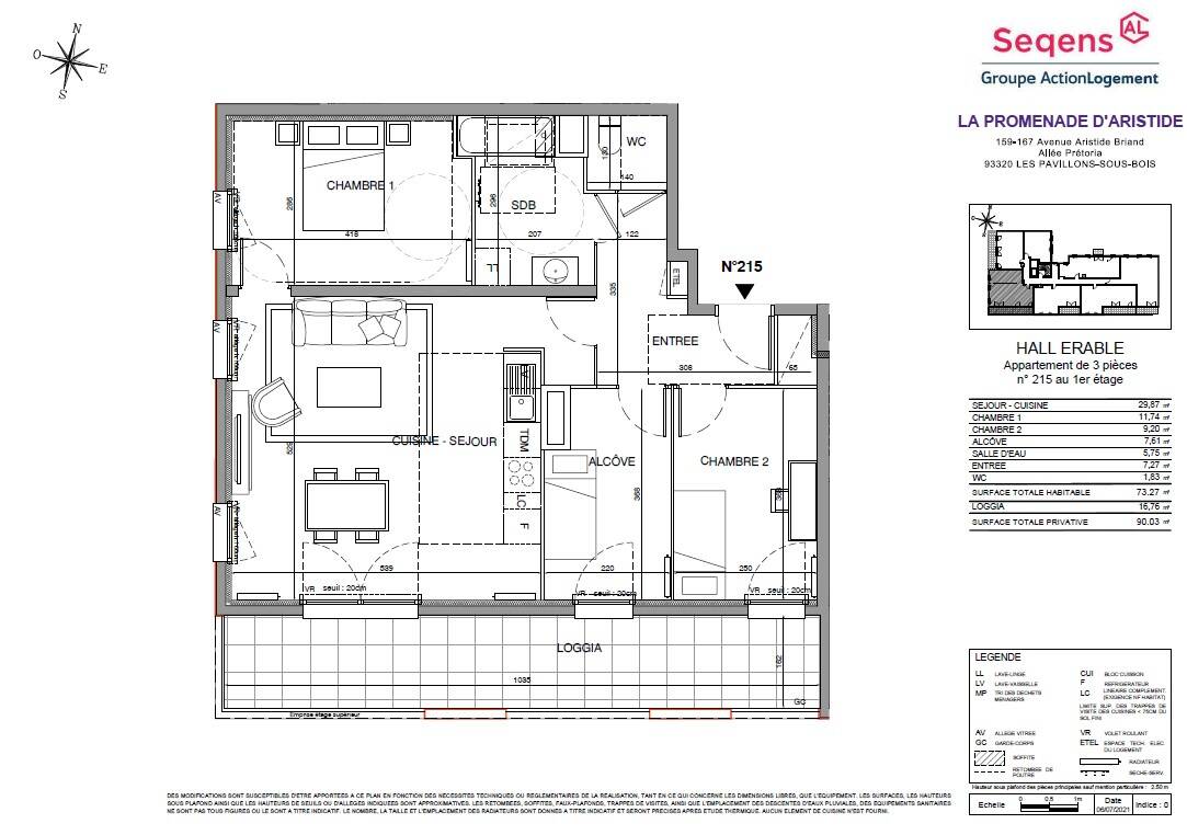 Maison à louer, 73m², LES PAVILLONS SOUS BOIS