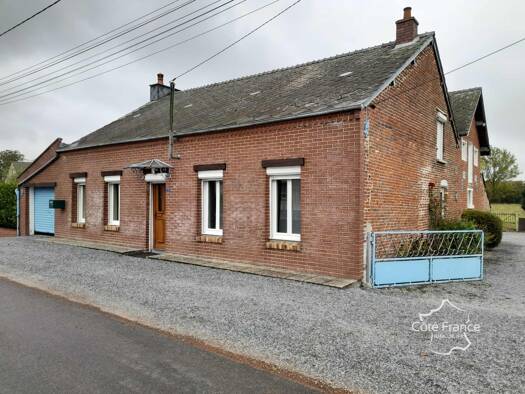 Maison à vendre 130 300 € 4 pièces 1 chambre 93 m² 1 204 m² de terrain La Flamengrie 02260