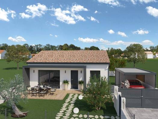 Terrain avec maison neuve à vendre 239 000 € 4 pièces 3 chambres 90 m² 600 m² de terrain Moussac 30190