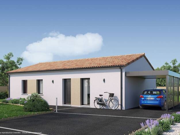 Terrain avec maison neuve à vendre 168 626 € 4 pièces 3 chambres 90 m² 414 m² de terrain La Chapelle Largeau Mauléon 79700