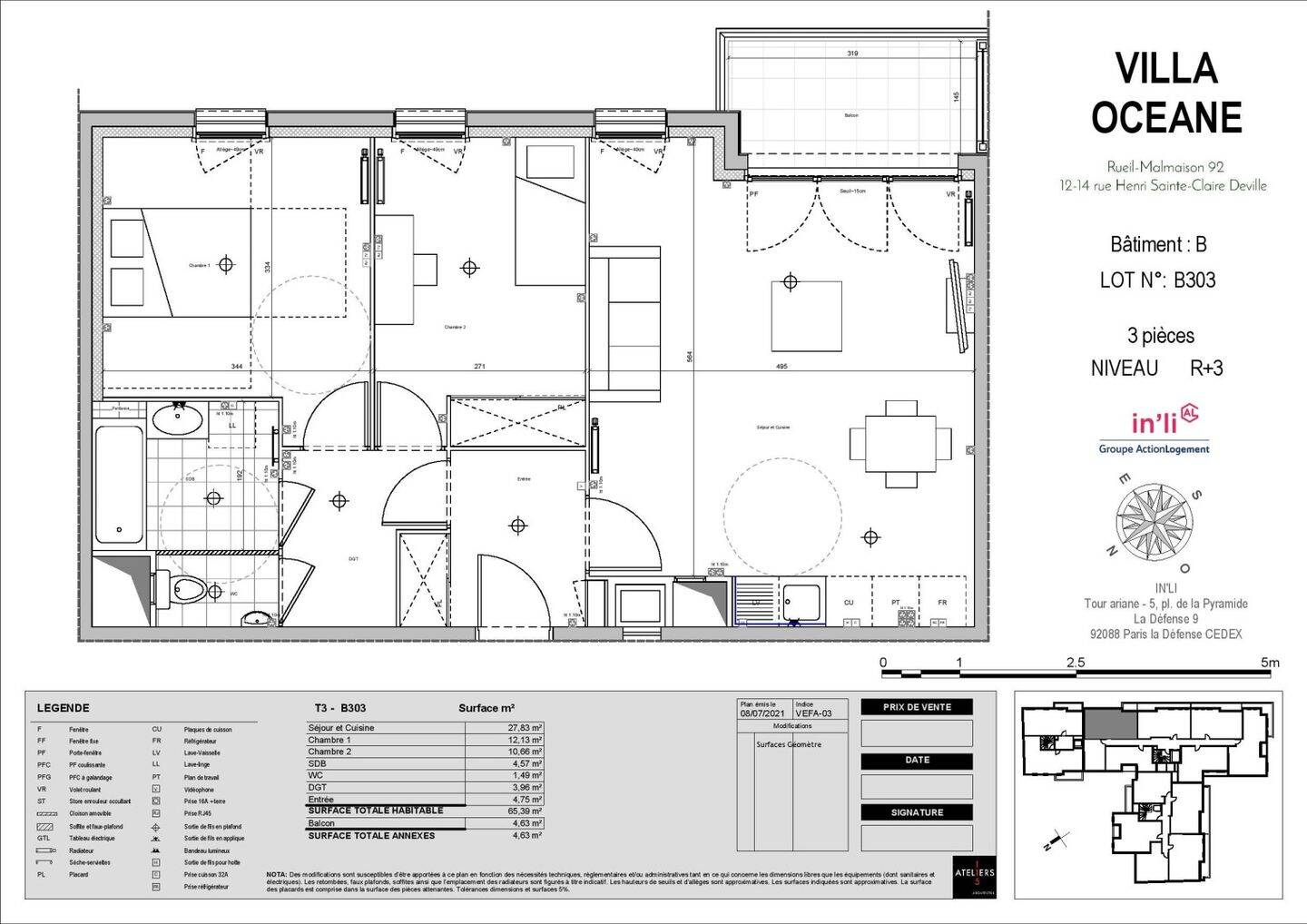 Maison à louer, 66m², RUEIL MALMAISON