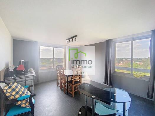 Appartement à vendre 115 000 € 2 pièces 1 chambre 40 m² Étage 6/6 Champ du Cerf Ronchin 59790