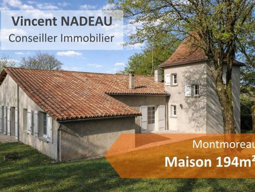 Maison à vendre 235 000 € 7 pièces 5 chambres 194 m² 2 505 m² de terrain Montmoreau 16190