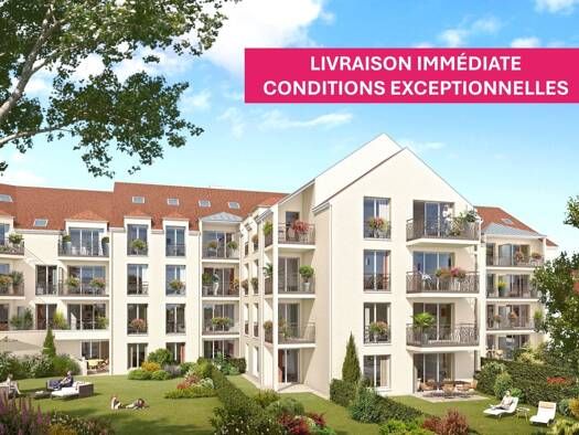 Duplex à vendre - Neuf 275 000 € 3 pièces 2 chambres 64,9 m² 3ème étage Domaine d'Armainvilliers Ozoir la Ferriere 77330