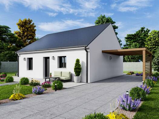 Terrain avec maison neuve à vendre 203 166 € 4 pièces 3 chambres 73 m² 329 m² de terrain Vouvray 37210