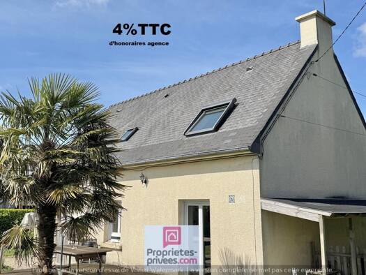 Maison à vendre 249 600 € 7 pièces 4 chambres 108 m² 750 m² de terrain Trégarantec 29260