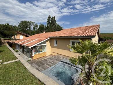 Maison de plain-pied à vendre 430 000 € 5 pièces 4 chambres 135,8 m² 1 231 m² de terrain Frans 01480