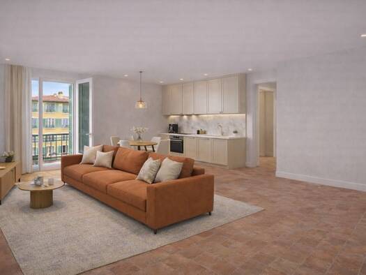 Appartement à vendre 504 000 € 3 pièces 2 chambres 58 m² 2ème étage Nice 06000